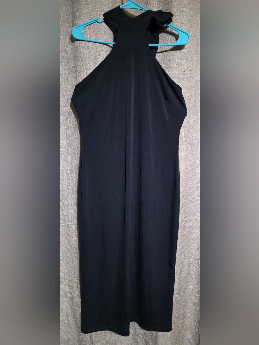 Shape FX SZ 10 Black High-Neck Bodycon Dress